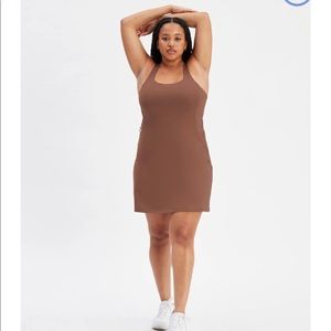 Girlfriend Collective XL Paloma Racerback Dress in Storm